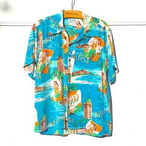 Avanti Silk Aloha Shirt “Aloha Greeting” (Silk)